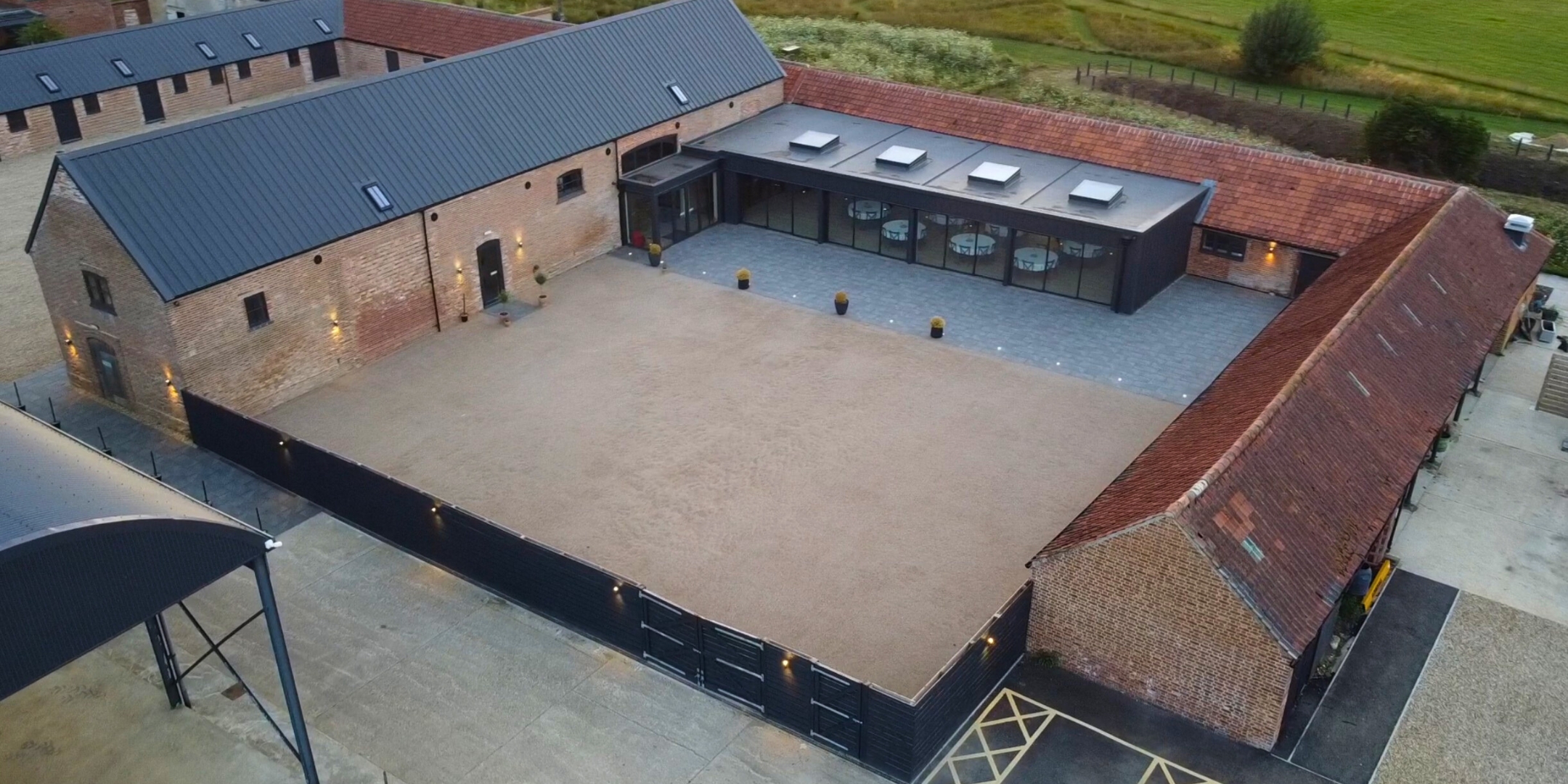 View over the Enclosed courtyard