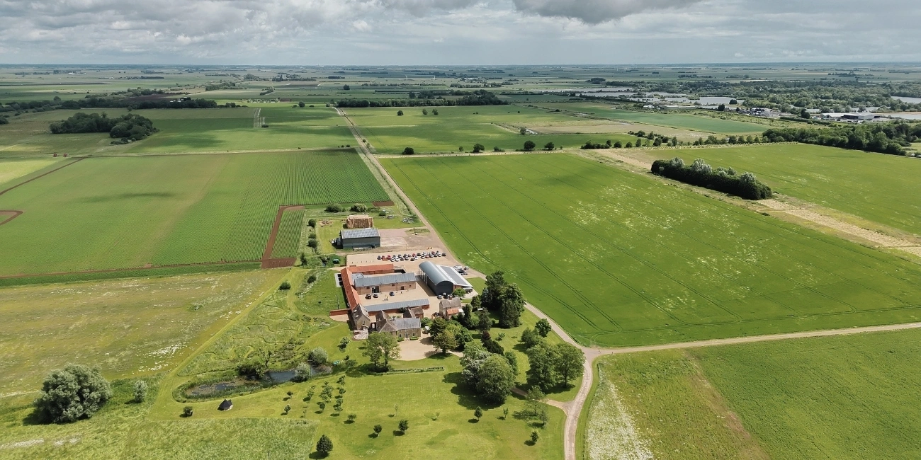 Thetford Farm Estate Overhead shot